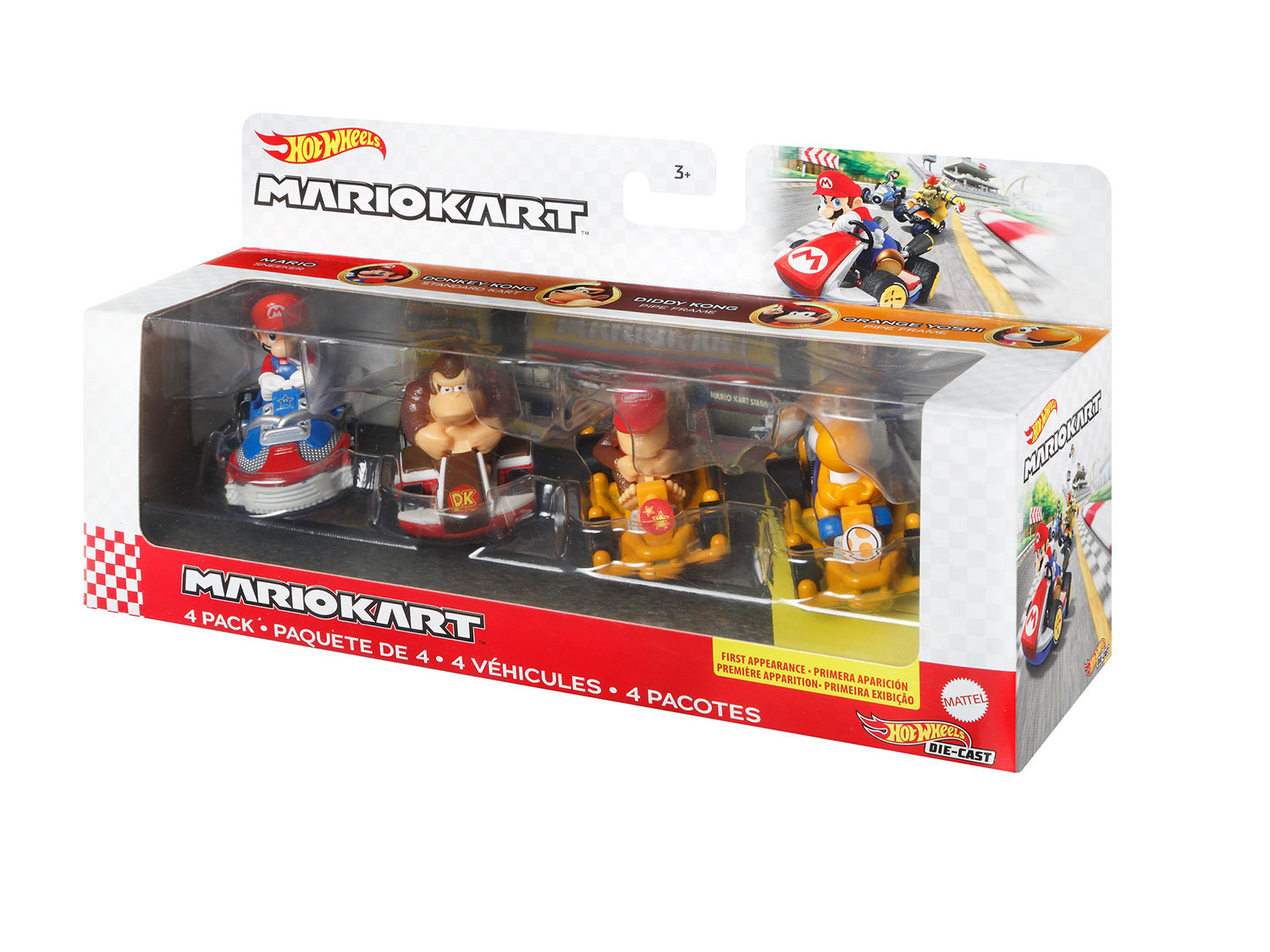 Hedendaags nep kolonie Hot Wheels Speelgoedauto's Mario Kart Die-Cast, schaal…