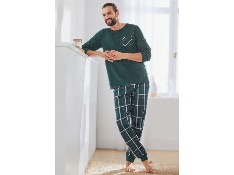 Ga naar volledige schermweergave: LIVERGY® Katoenen pyjama met lange mouwen - afbeelding 8