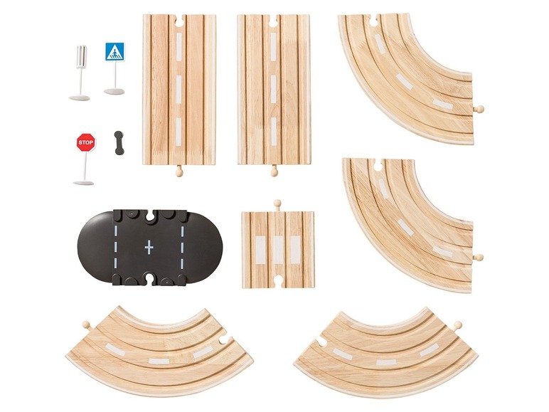 Ga naar volledige schermweergave: Playtive JUNIOR Uitbreidingsset voor houten spoorweg - afbeelding 7