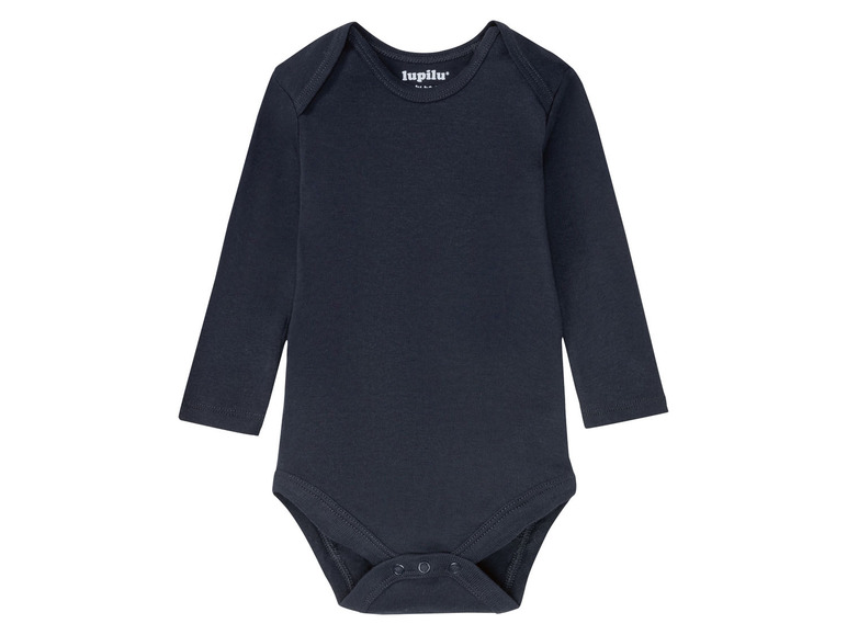 Ga naar volledige schermweergave: lupilu® Set van 3 biokatoenen body's met lange mouwen - afbeelding 7