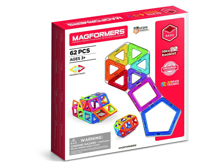 Ga naar volledige schermweergave: Magformers Magnetische bouwset Standaard set 62 - afbeelding 1