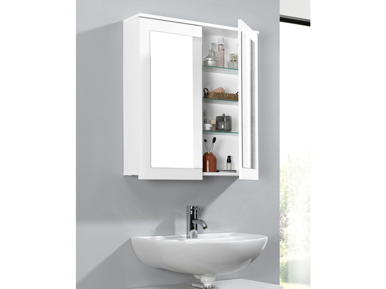 Aller en mode plein écran LIVARNO LIVING Armoire de toilette à miroir, 69 x 77 x 17 cm - Photo 4