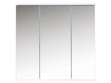 LIVARNO LIVING® Armoire de toilette à miroir, 66 x 64 x 16,5 cm, certifié PEFC