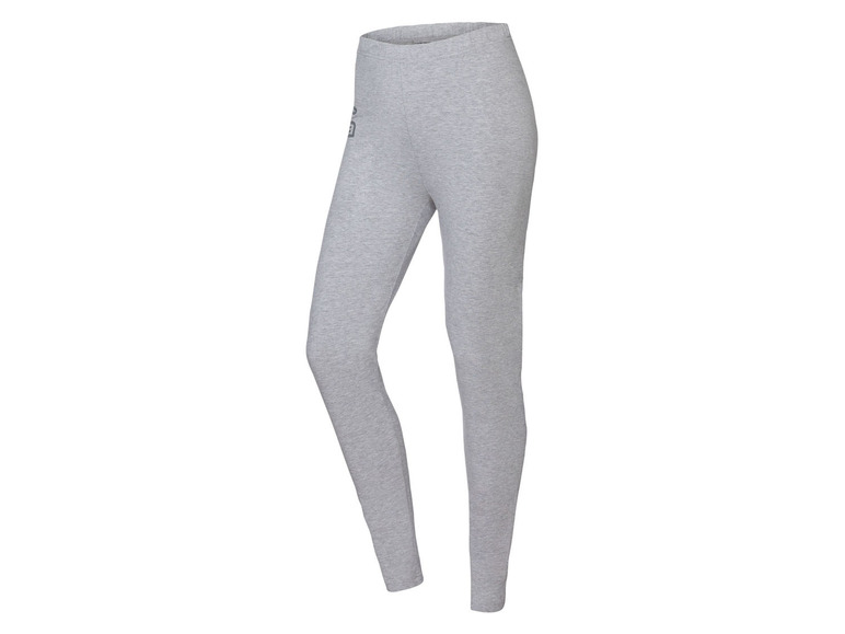 Grijze leggings met een klein logo.