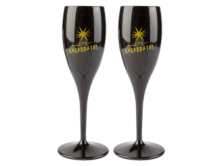 Ga naar volledige schermweergave: Koziol Set van 2 onbreekbare champagneglazen - afbeelding 2