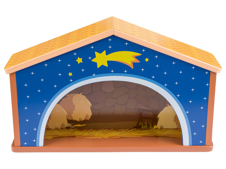 Ga naar volledige schermweergave: PLAYTIVE® Houten kerststal, stapeltrein of ark van Noah - afbeelding 13