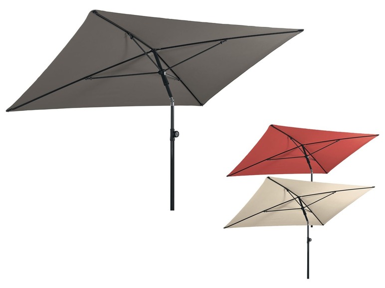 Aller en mode plein écran florabest Parasol 210 - 140 x 180–248 cm (lL x l x h) - Photo 1