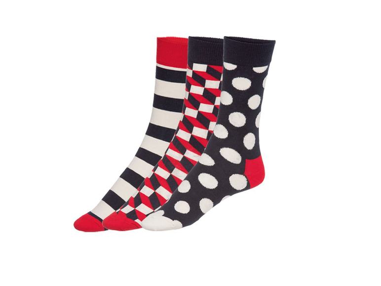 Ga naar volledige schermweergave: Happy Socks Sokken, set van 3 paar, katoen, polyamide en elastaan - afbeelding 3