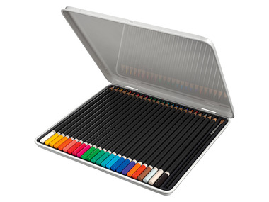CRELANDO® Set de crayons de couleur aquarelle, 25 pièces
