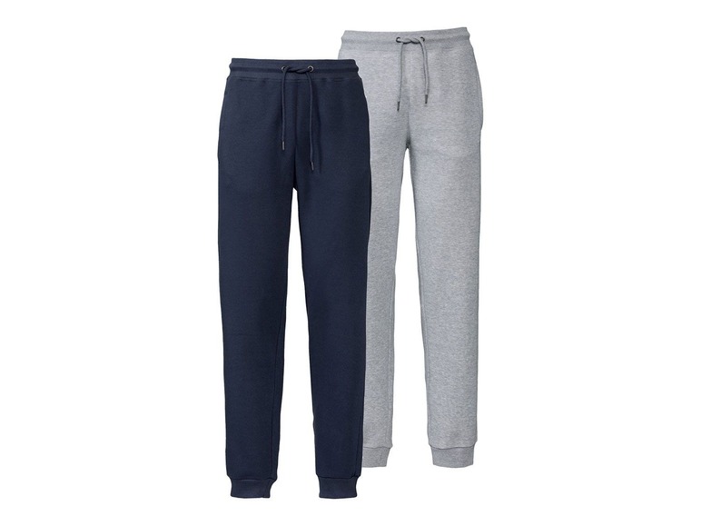 Aller en mode plein écran LIVERGY® Set de 2 pantalons de jogging pour hommes - Photo 2