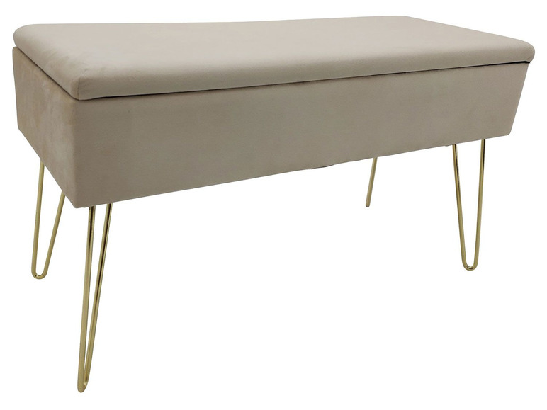 Aller en mode plein écran ECHTWERK Banc avec espace de rangement, 75 x 41,5 x 30 cm - Photo 7
