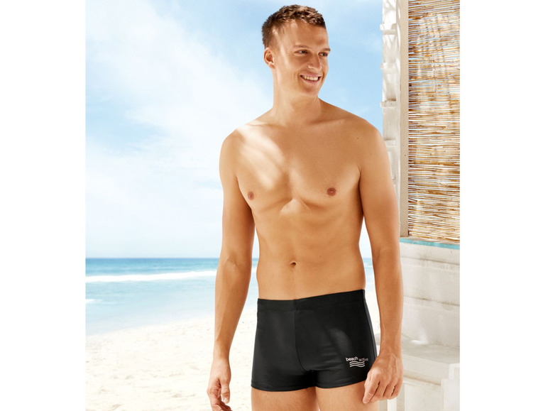 Aller en mode plein écran LIVERGY® Maillot ou short de bain pour hommes, taille élastique, pochette pour clé - Photo 5