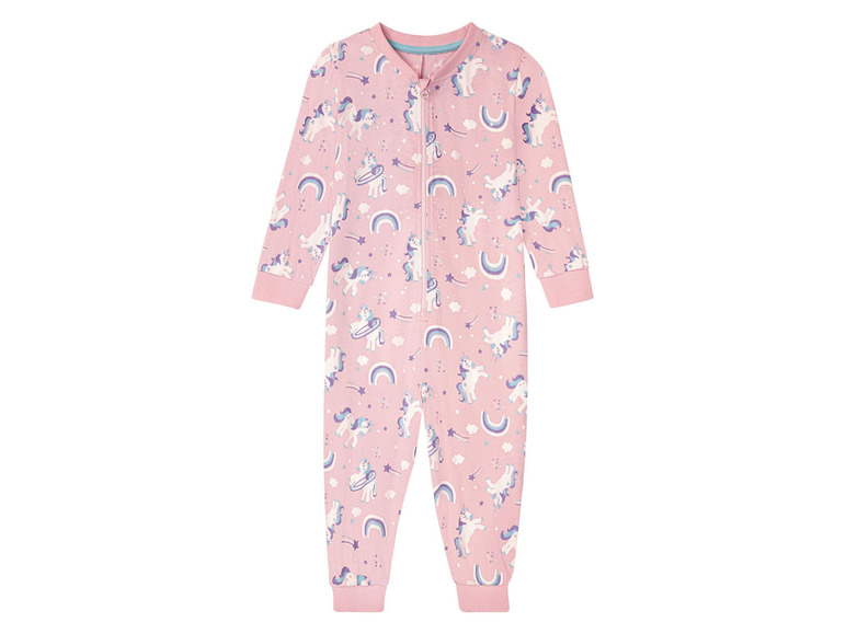 Ga naar volledige schermweergave: lupilu® Katoenen onesie met glow in the dark print - afbeelding 2