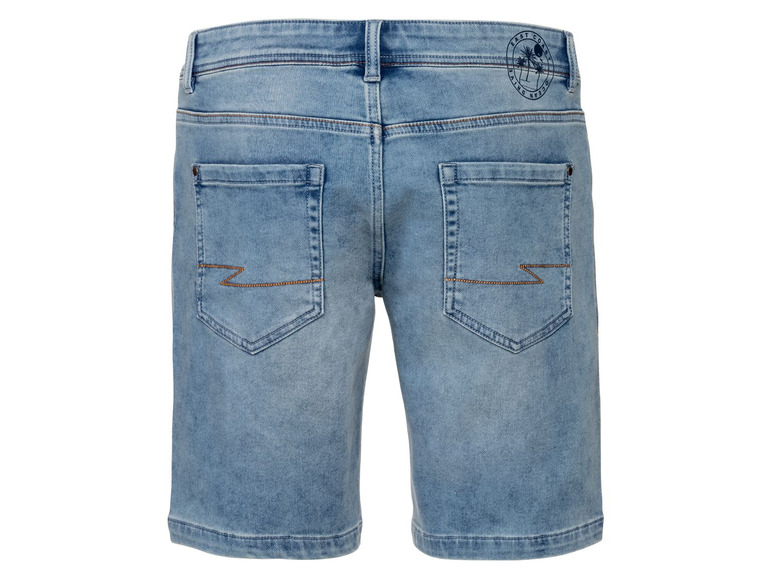 Ga naar volledige schermweergave: LIVERGY® Sweat-denim short voor heren, katoen, polyester en elastaan - afbeelding 4