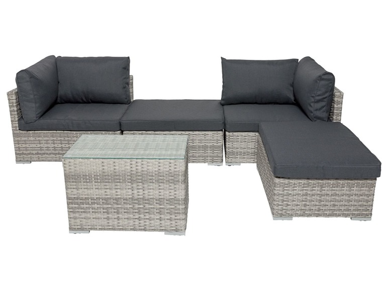 Ga naar volledige schermweergave: florabest Wicker loungeset, 5-delig - afbeelding 1