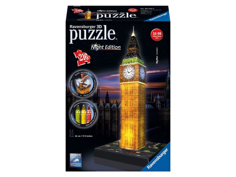 Ga naar volledige schermweergave: Ravensburger 3D-puzzel met leds - afbeelding 3