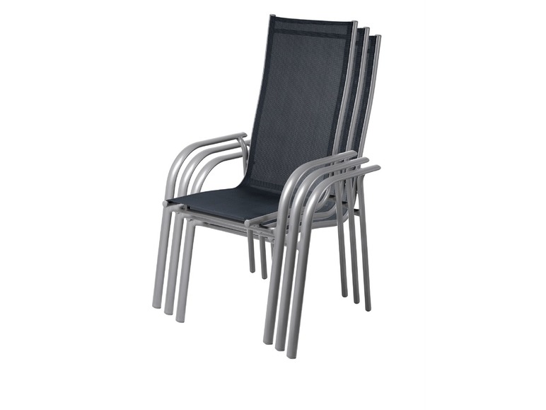 Aller en mode plein écran FLORABEST® Chaise empilable en aluminium - Photo 2