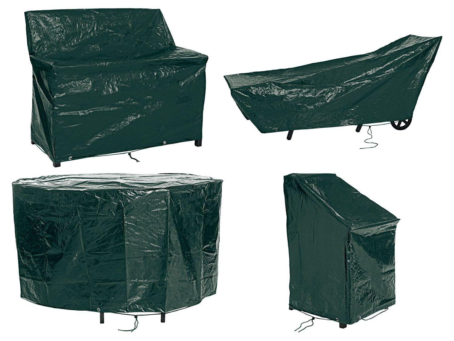 Florabest Housse Banc de Jardin avec cordelettes de fixation 159 x 76 x 63 x 89 cm 