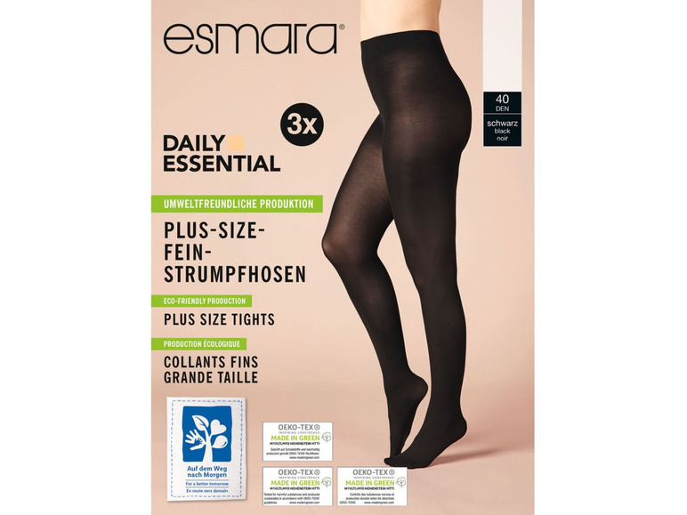 Ga naar volledige schermweergave: esmara® Set van 3 panty's met platte naden - afbeelding 4