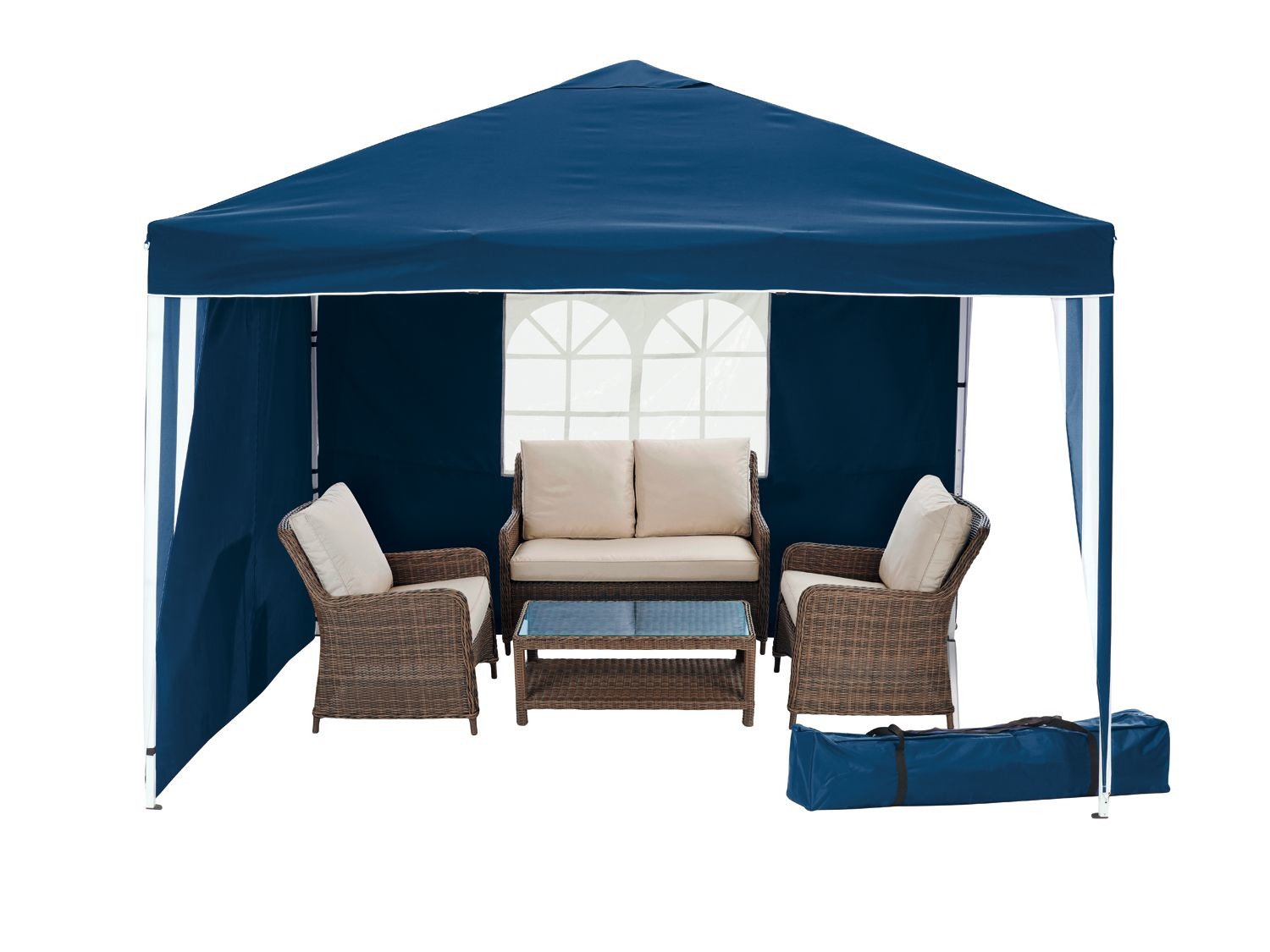 Tonnelle de jardin, avec 2 parois Lidl.be