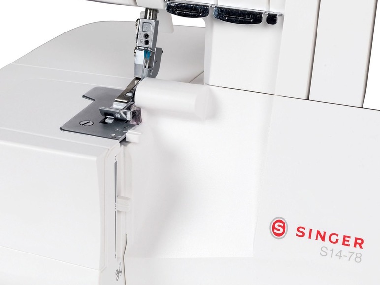 Ga naar volledige schermweergave: SINGER Overlocknaaimachine S14-78, 12 geprogrammeerde steken, voor zijde- en strechstoffen - afbeelding 4