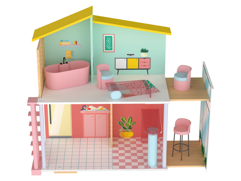 Ga naar volledige schermweergave: Playtive Fashion Doll poppenhuis - afbeelding 2