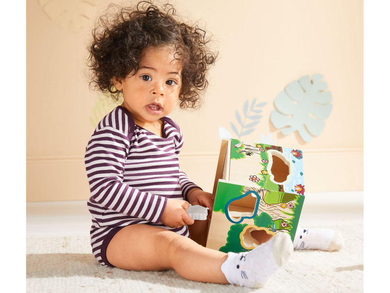 Ga naar volledige schermweergave: lupilu® Set van 3 katoenen body's met lange mouwen - afbeelding 6