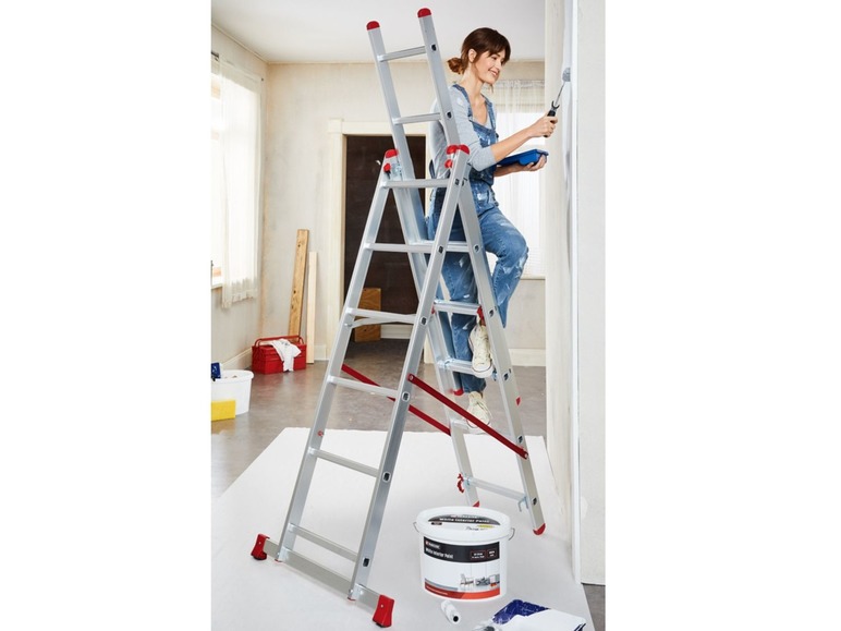 Ga naar volledige schermweergave: PARKSIDE® Multifunctionele ladder, 3-in-1, max. hoogte 461 cm - afbeelding 7