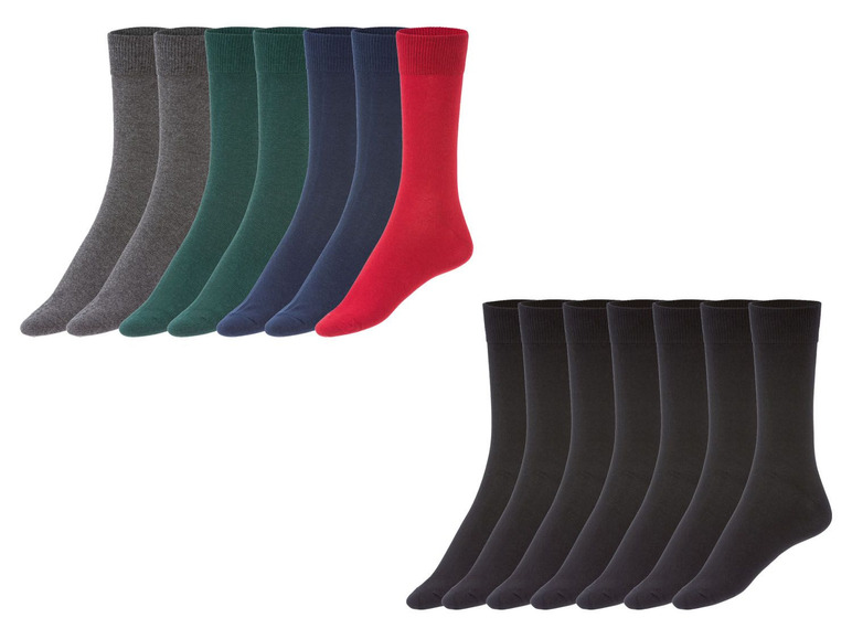 Ga naar volledige schermweergave: LIVERGY® Sokken voor heren, set van 7 paar, katoen, polyamide en elastaan - afbeelding 1