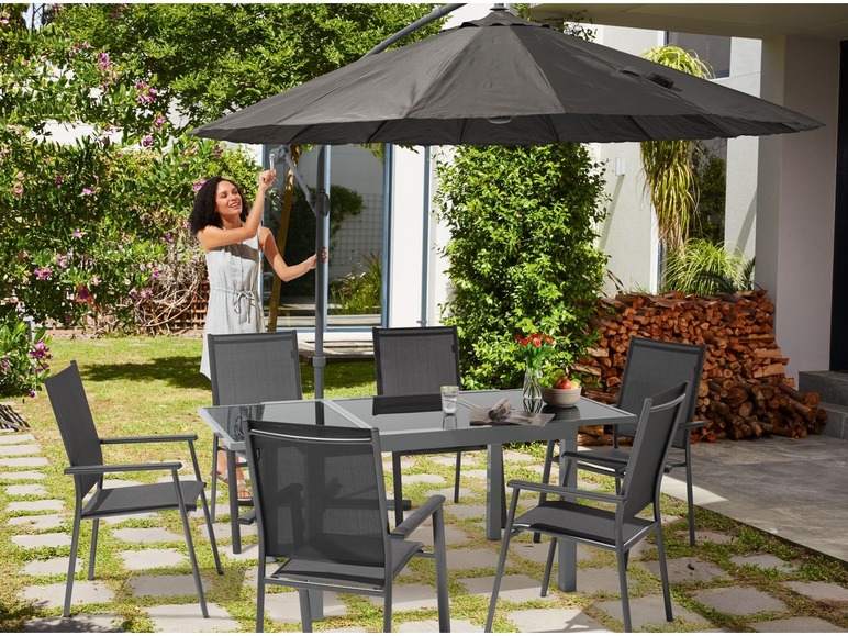 Aller en mode plein écran florabest Table de jardin en aluminium, extensible - Photo 4