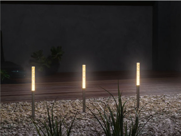Aller en mode plein écran Melinera Balises à LED décoratives, set de 4 ou 5, hauteur 60/80 cm - Photo 6