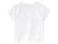 T-shirt blanc à manches courtes.