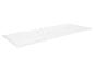 Un matelas blanc à motif ondulé.