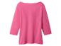 T-shirt rose à manches longues pour femme