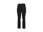 Zwarte high-waist yogabroek met licht uitlopende pijpen.