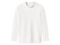 Wit shirt met lange mouwen en hoge hals, ideaal voor sport of als onderlaag.