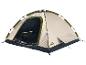 Tente de camping Crivit beige et kaki.