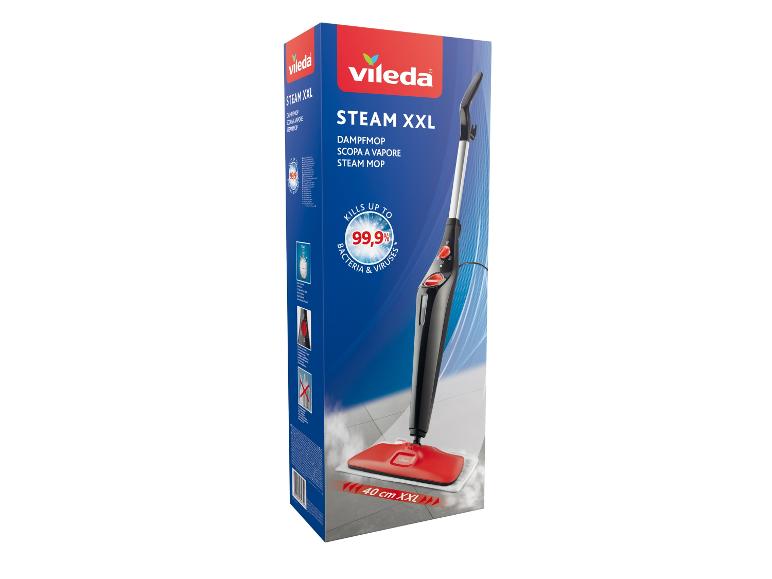 Serpillière vapeur Vileda Steam XXL, élimine jusqu'à 99,9% des bactéries et virus