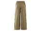 Pantalon large kaki à taille élastique.