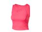 Haut de sport rose pour femme avec découpe au décolleté