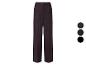 Pantalon large à rayures fines en trois couleurs : marron, bleu marine et noir
