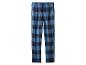 Pantalon de pyjama à carreaux bleus et noirs pour homme.