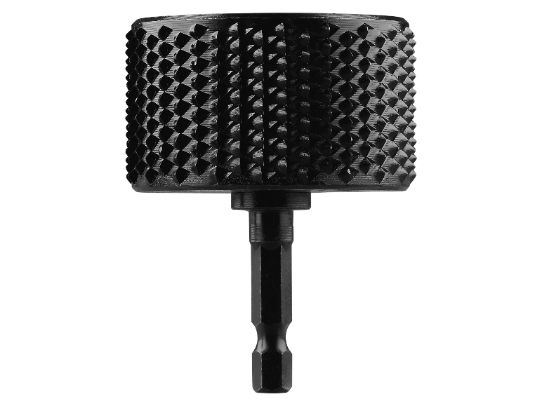 Mèche à pointe diamantée noire pour perceuse.