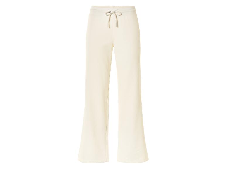 Pantalon de jogging blanc avec cordon de serrage à la taille.