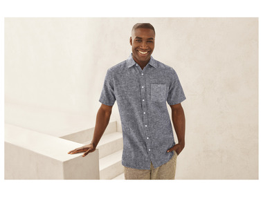 LIVERGY® Chemise à manches courtes en un mélange de lin