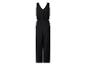 Zwarte jumpsuit met V-hals en elastische taille