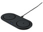 Draadloze oplader van Tronic met twee laadzones.