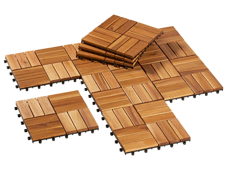Ga naar volledige schermweergave: LIVARNO home Set van 10 houttegels - afbeelding 1