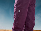 Burgundy ski broek met rits
