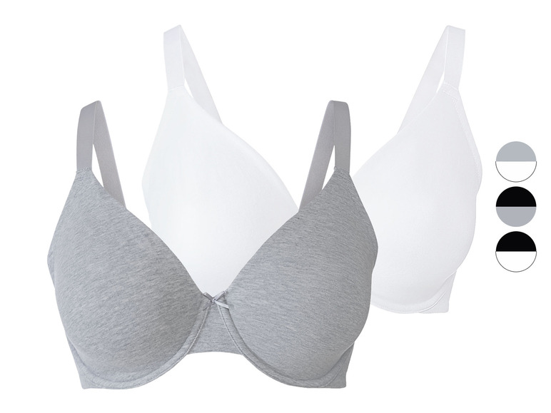 Aller en mode plein écran esmara® Set de 2 soutiens-gorge à armatures avec bonnets préformés - Photo 1